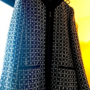Black/White 3 quarter length Tahari jacket